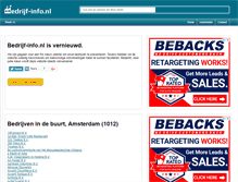 Tablet Screenshot of bedrijf-info.nl